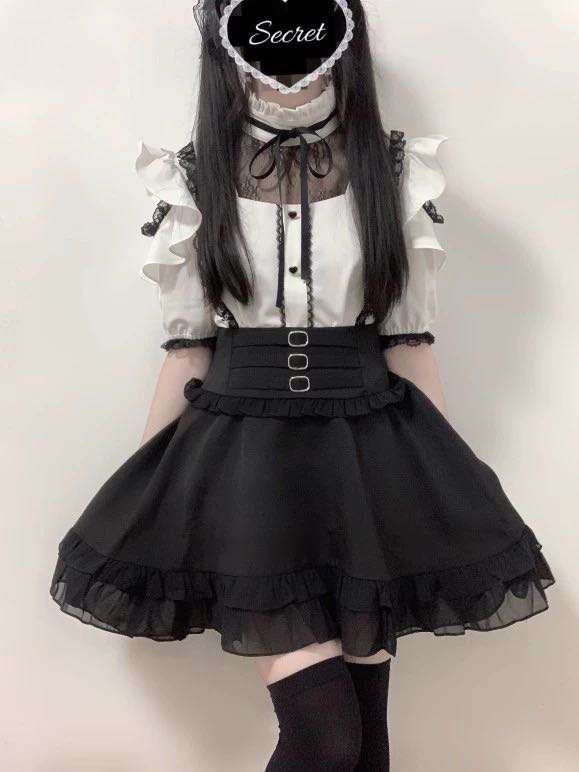 量産型/参戦服/推し活 メイド風なゴシックワンピース