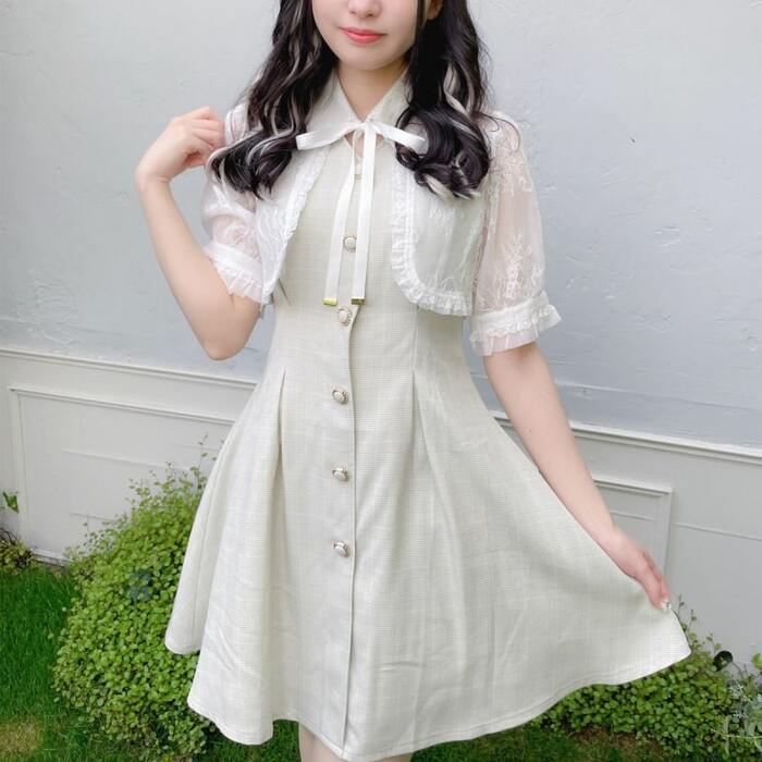 量産型/参戦服/推し活 レースボレロワンピース