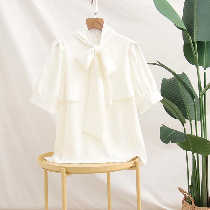 量産型/参戦服/推し活 シンプルシフォンブラウス