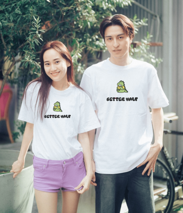 AMNESIA トーマとペアルック　Tシャツ Better Half 怪獣ペアルック/お揃いTシャツ カップルブランド