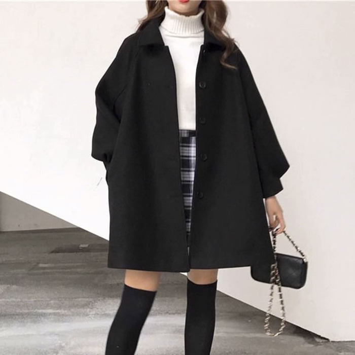 量産型/参戦服/推し活 タックの入った袖が可愛いチェスターコート