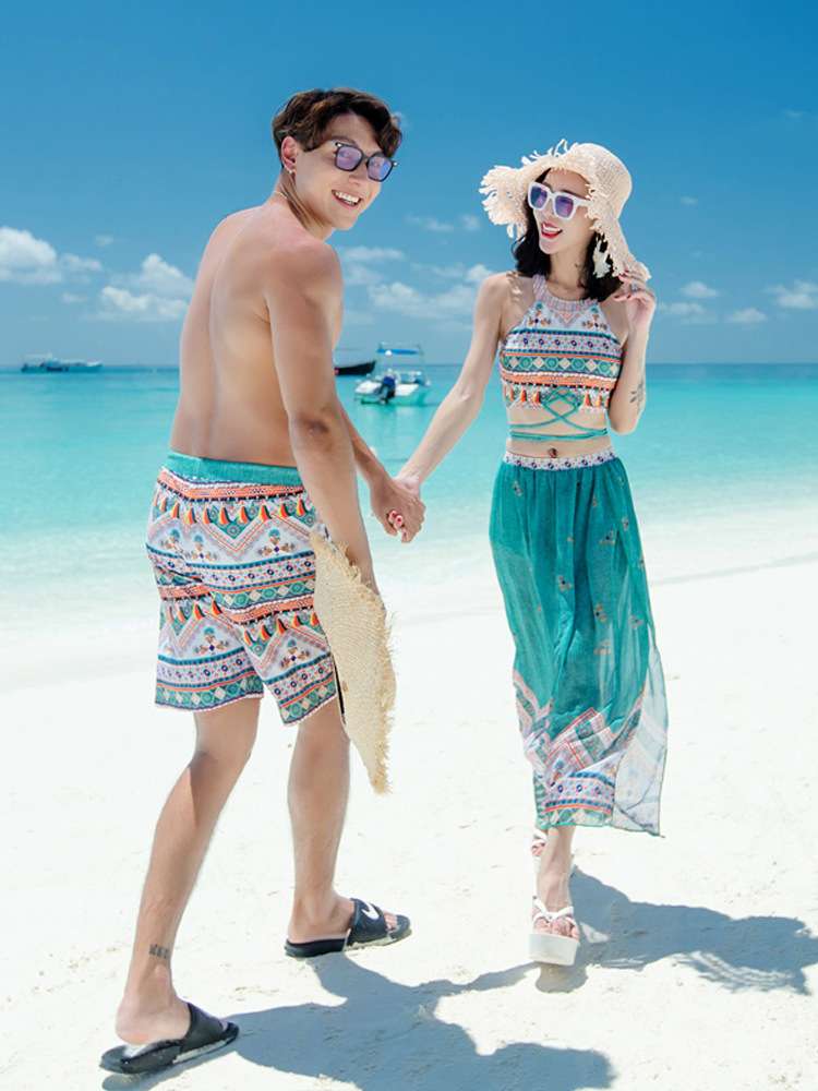 シミラールック  ボヘミアンビーチウェア　水着