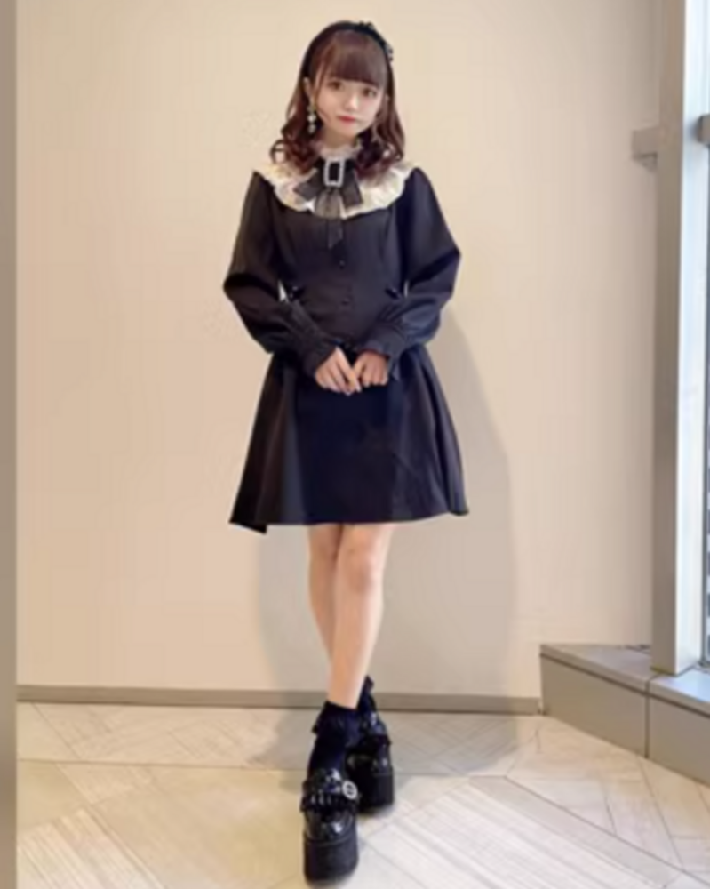 量産型/参戦服/推し活 お嬢様風！フェミニンな上品ワンピース