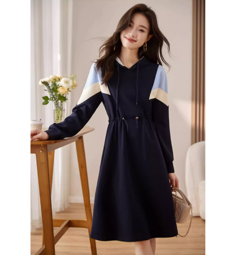 ブルベ冬服 カジュアル スポーティワンピース ニットワンピース|ブルベ