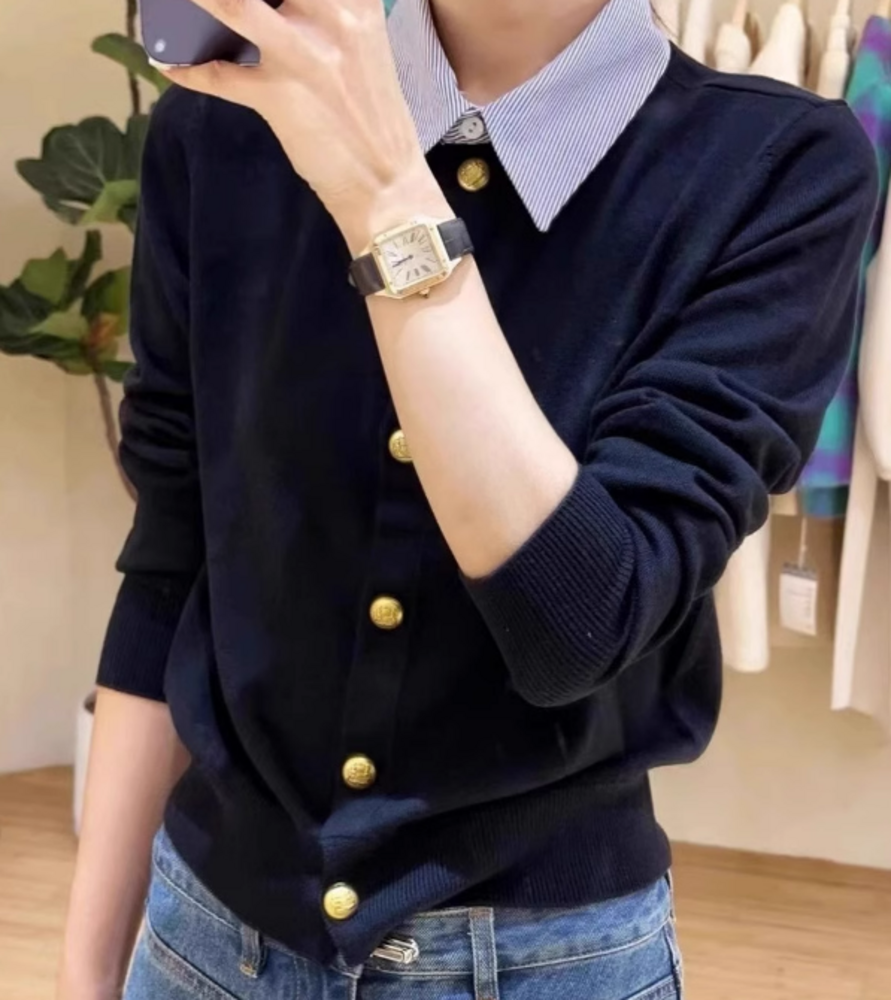 【新品タグ付き】アルベロベロ♡ハートぷたちゃん春夏涼爽やかニット日焼け対策にも ❤️お値下げ☆アルベロベロ❣️シックなブラウス