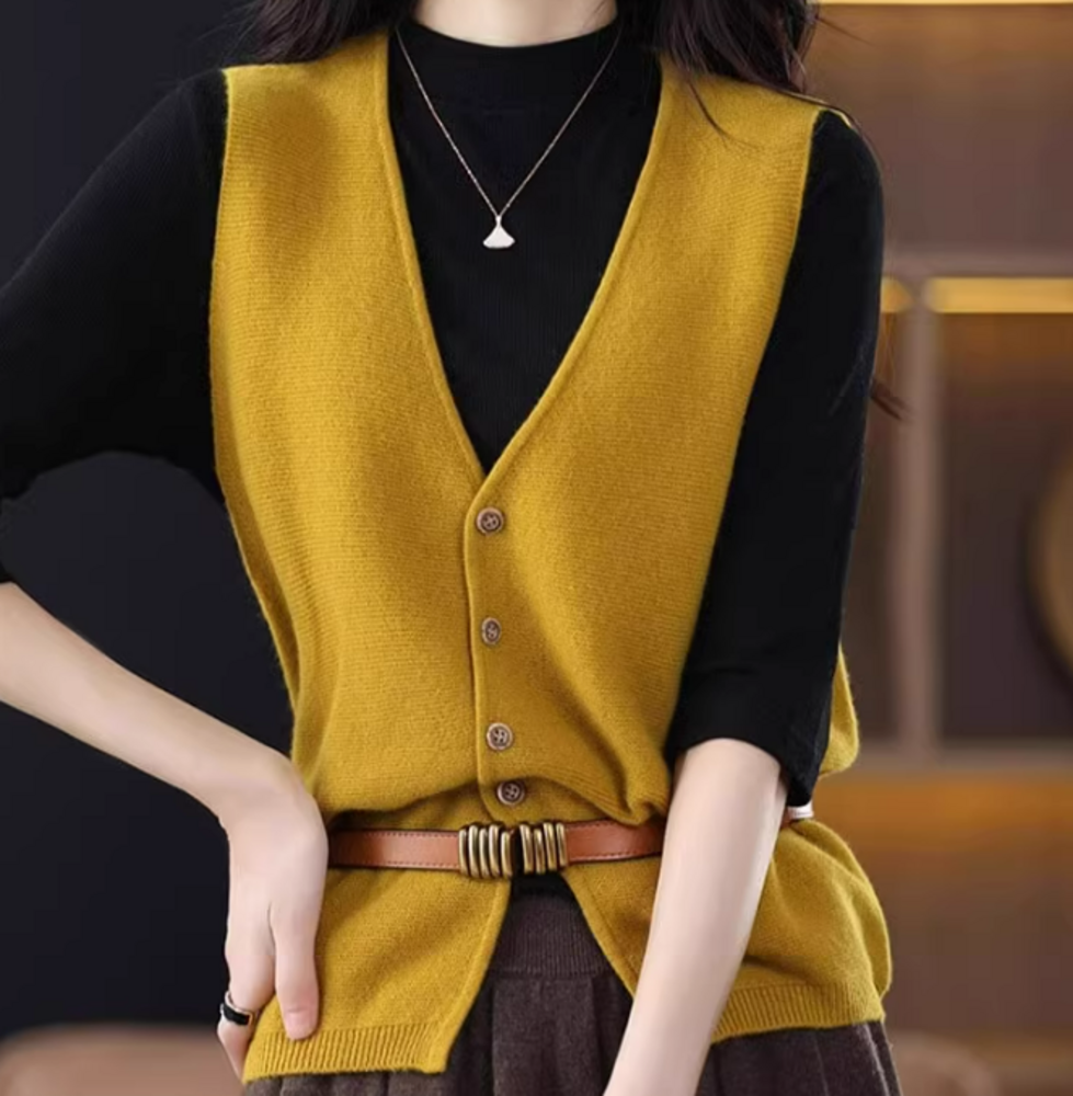 ブルベ夏/ブルベ冬服 Vネックカーディガン ニットセーター