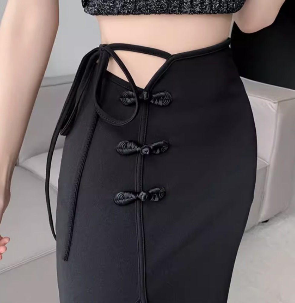 チャイナ服 大きめスリットのセクシーチャイナスカート