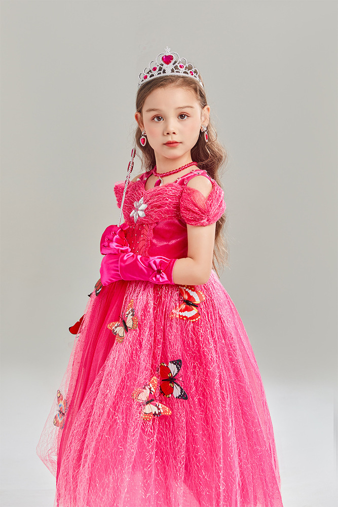 ピアノ発表会 結婚式用 子どもドレス ディズニー バタフライポイント