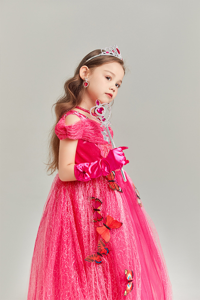 ピアノ発表会 結婚式用 子どもドレス ディズニー バタフライポイント