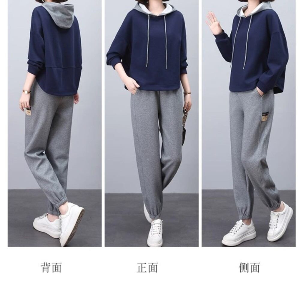 ブルベ冬服 フード付パーカースウェットセットアップ パンツ