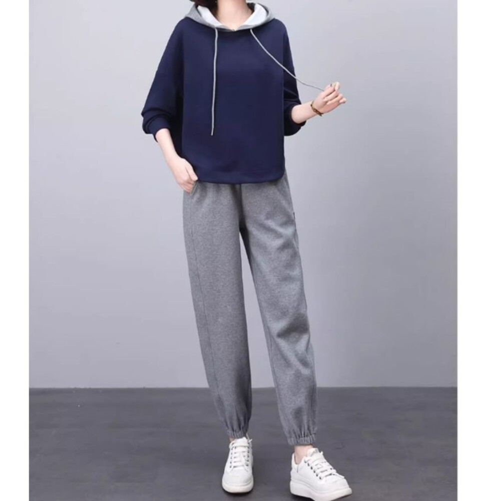ブルベ冬服 フード付パーカースウェットセットアップ パンツ