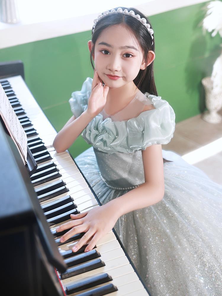 ロングドレス　女の子用　パーティー　結婚式　ピアノ発表会　旅行にも　ケーキドレス ロングドレス 女の子用 パーティー 結婚式 ピアノ発表会 旅行にも