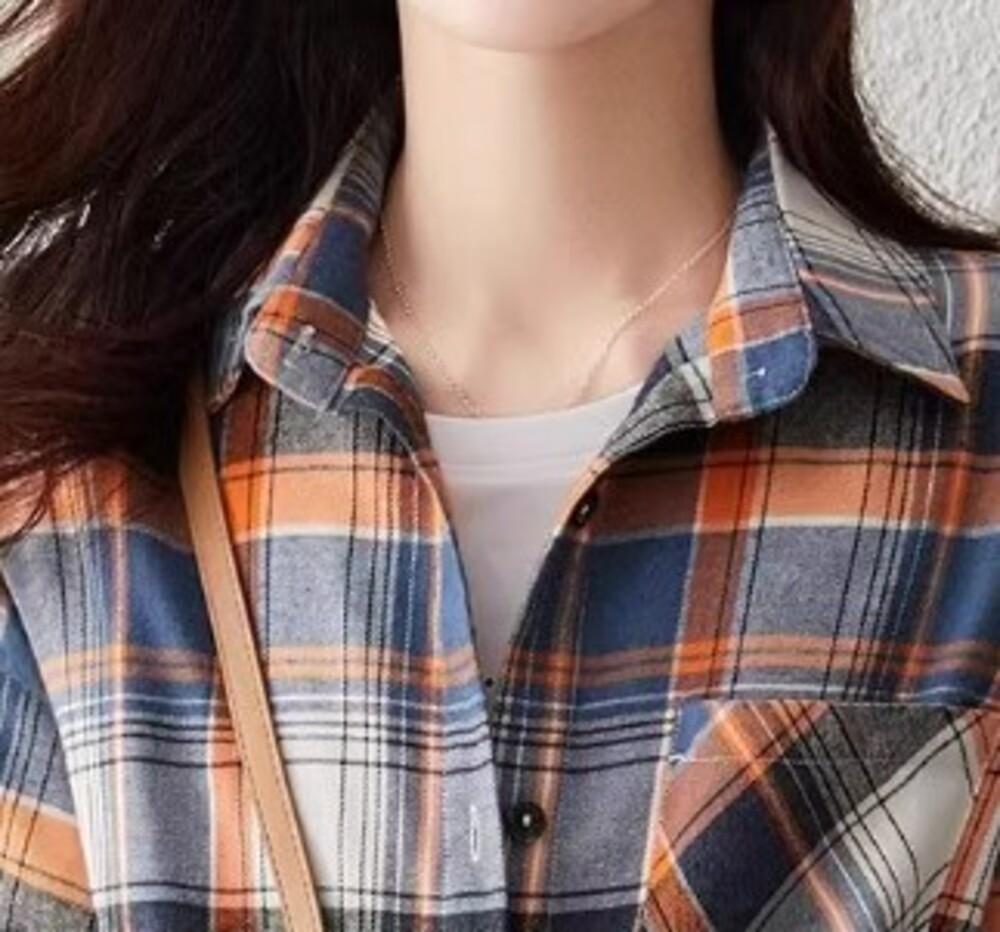 オーバーサイズ チェック柄シャツ シャツ|ブルベファッション専門通販