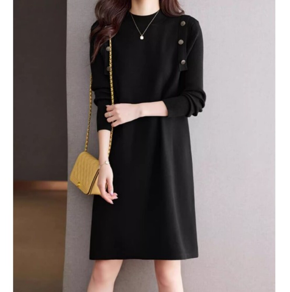 イエベ服 ショルダーボタン ワンピース（イエベ春向け・イエベ秋