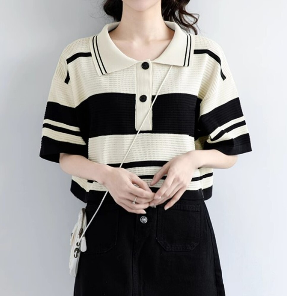 ショート丈ポロシャツ シャツ|イエベファッション専門通販 IEBEL