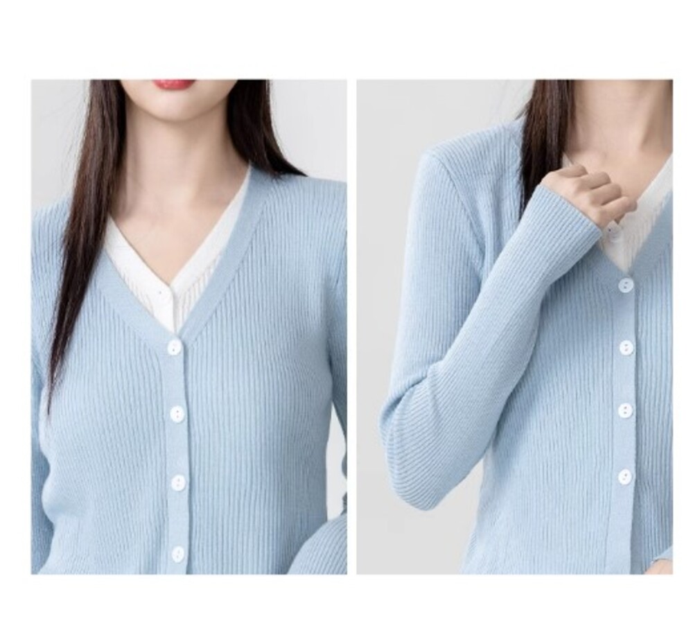 ブルベ服 ドッキングサマーカーディガン（ブルベ夏向け・ブルベ