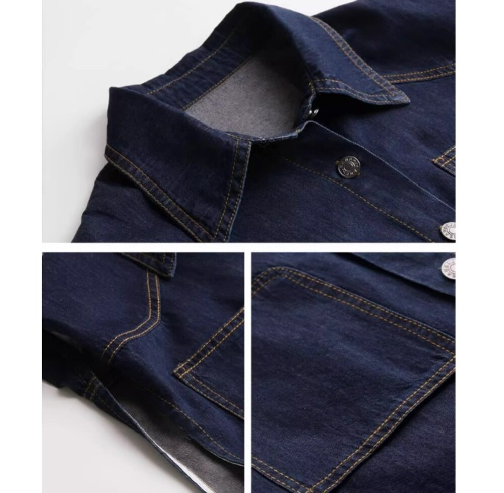 イエベ秋服 デニム ノースリーブジャケット×パンツ セットアップ