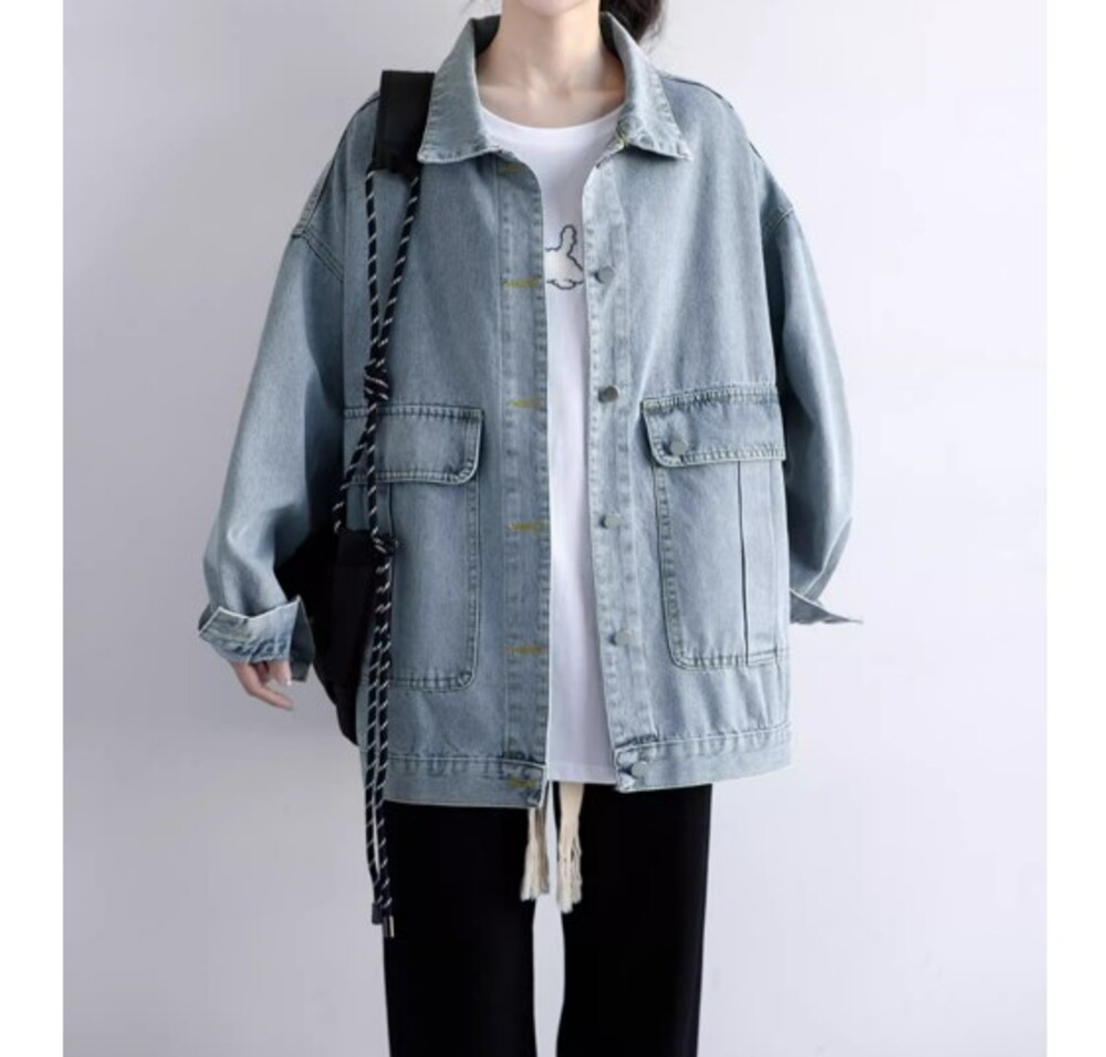 イエベ服 オーバーサイズ デニムジャケット（イエベ春向け