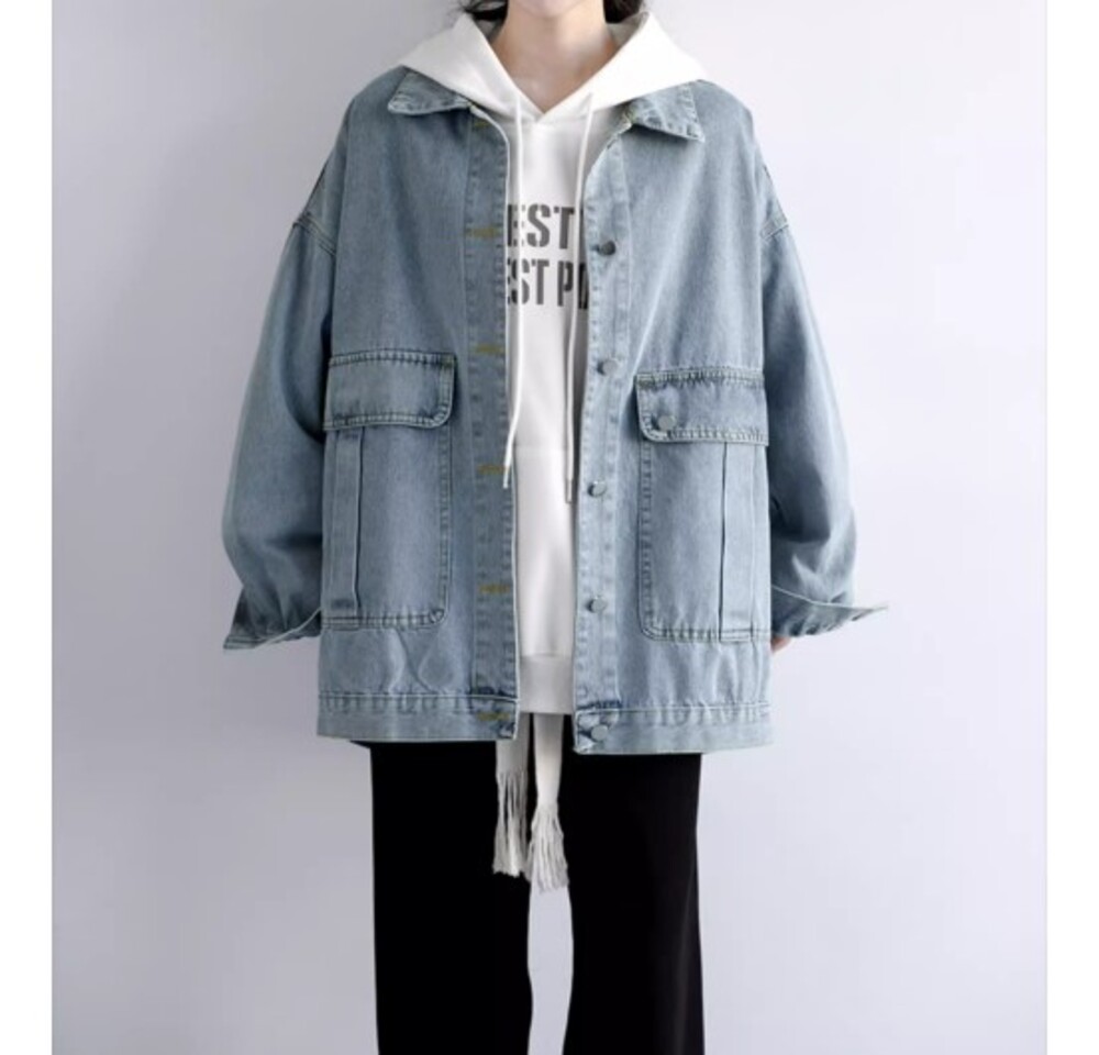イエベ服 オーバーサイズ デニムジャケット（イエベ春向け