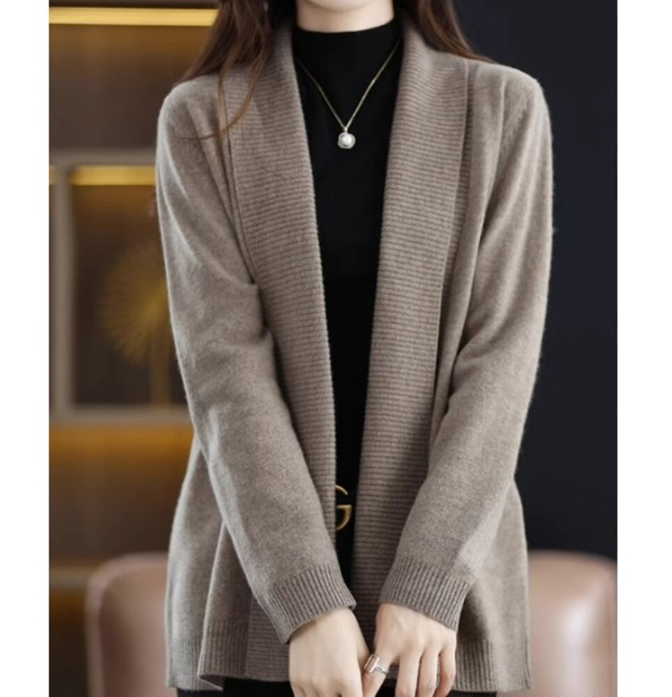 ブルベ夏/ブルベ冬服 ロングカーディガンジャケット ニット