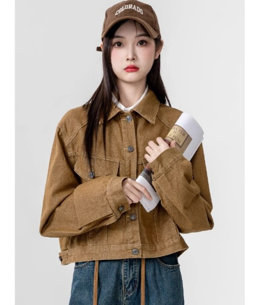 ショート丈 デニムジャケット デニムジャケット|ブルベファッション