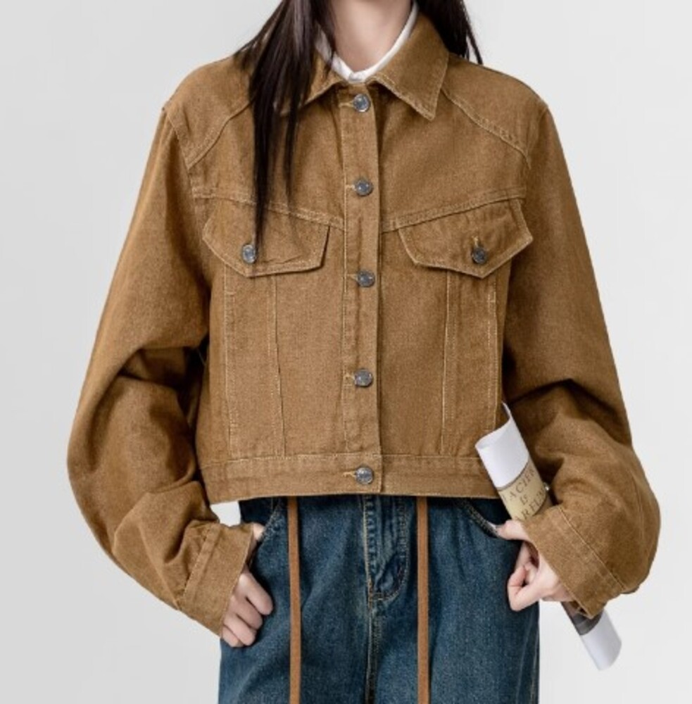 ショート丈 デニムジャケット デニムジャケット|ブルベファッション