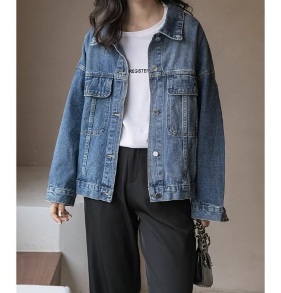 イエベ服 レトロカジュアル デニムジャケット（イエベ春向け