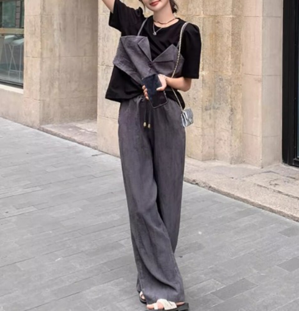 店内商品がすべてレジにて半額！！ イエベ服 サロペット風セットアップ（イエベ秋向け） パンツ スーツ・フォーマル・ドレス