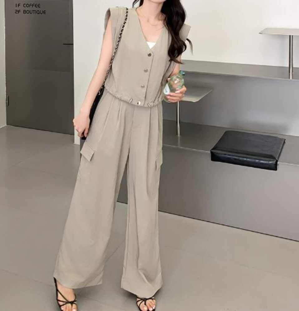 ノースリーブ エレガント パンツ セットアップ 上品 韓国 n1143 org.jpg