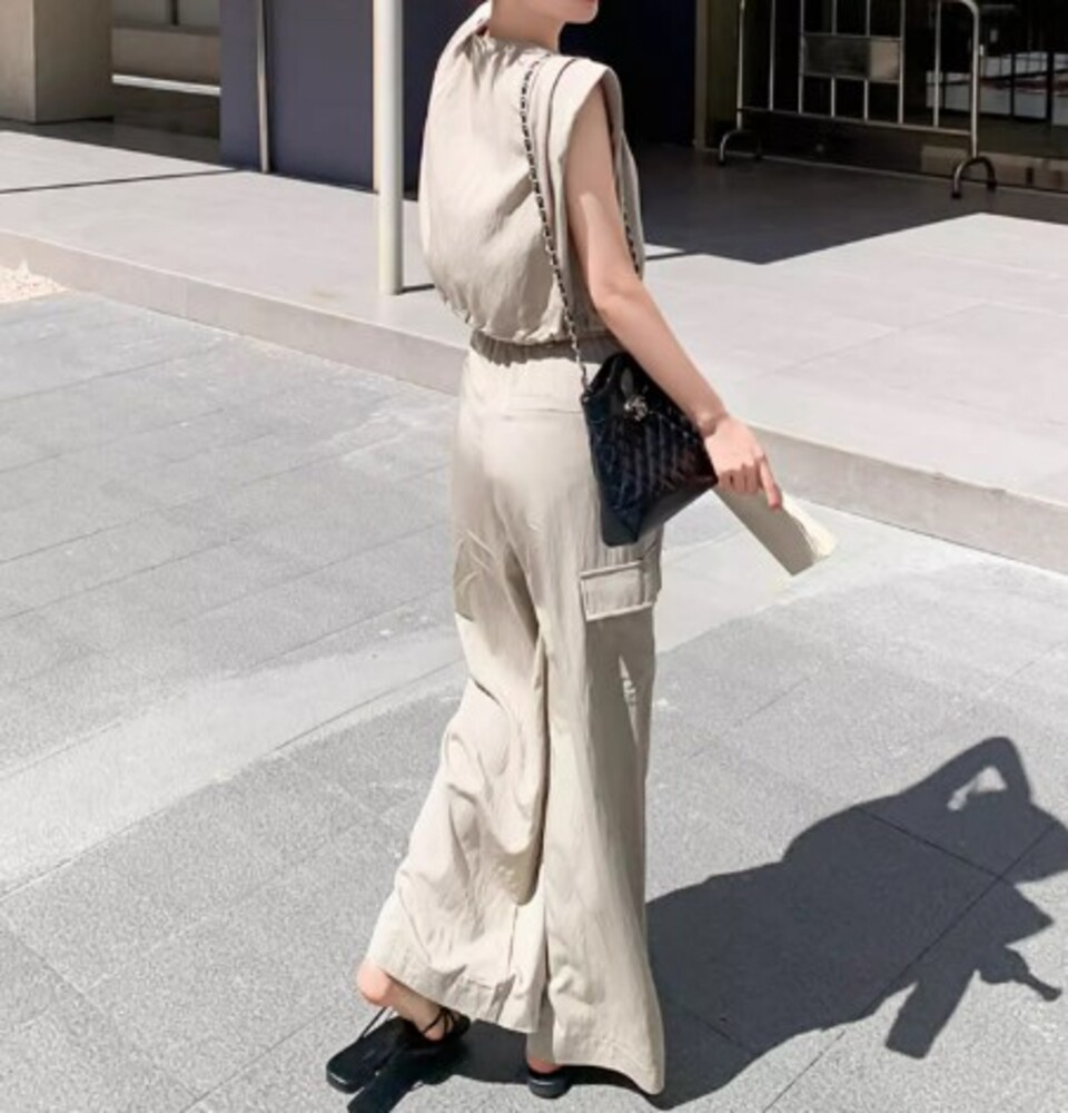 ブルベ夏服 フレンチノースリーブパンツセットアップ パンツ