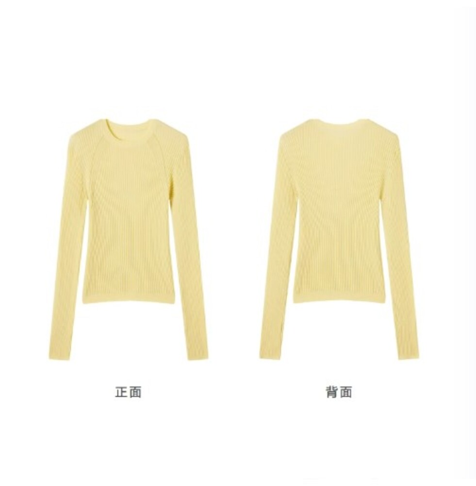 イエナ／春ニット❤️ほぼ未使用美品！リブクルーネック ペールイエロー IENA（イエナ）の「クルーワイドプルオーバー◇（ニット