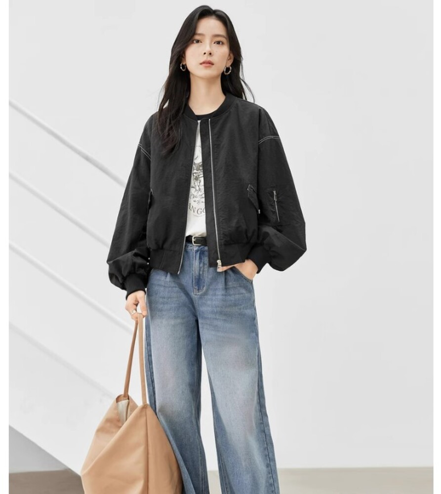 イエベ春服 ギャザースリーブブルゾン ブルゾン|イエベファッション