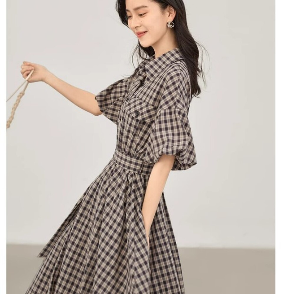 ナチュラル　イエベ　ワンピース　パンツ　Tシャツ　まとめ売り AMBIDEX Store ○ウォッシュリネン開襟シャツワンピース(F クロ