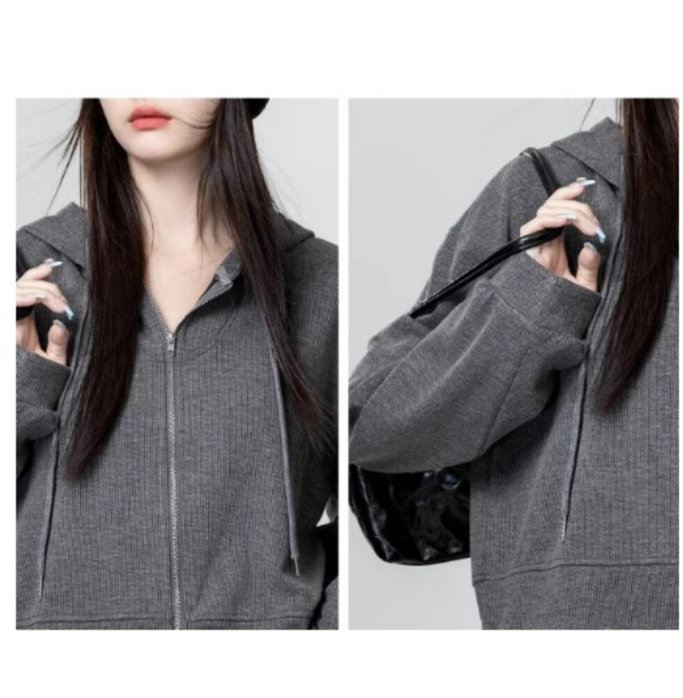 イエベ秋服 クロップド丈パーカー フード付パーカー|イエベ
