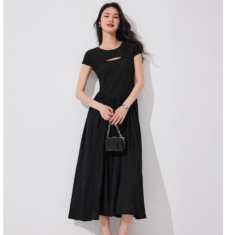 Aラインフレアワンピース ニットワンピース|イエベファッション専門