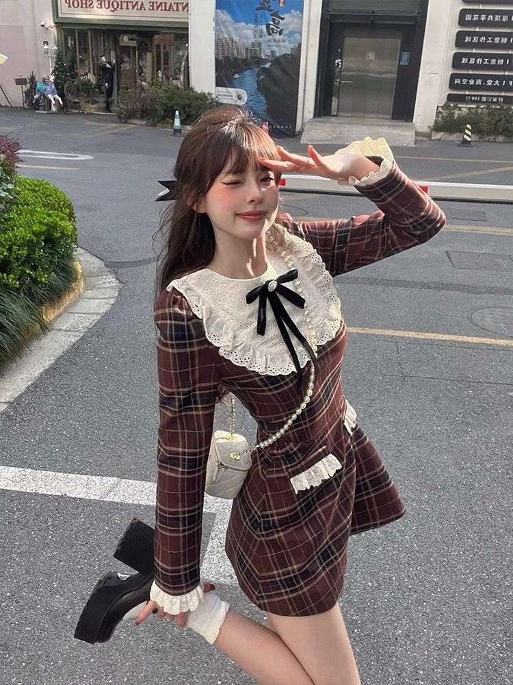 量産型/参戦服/推し活 レトロなミニワンピース