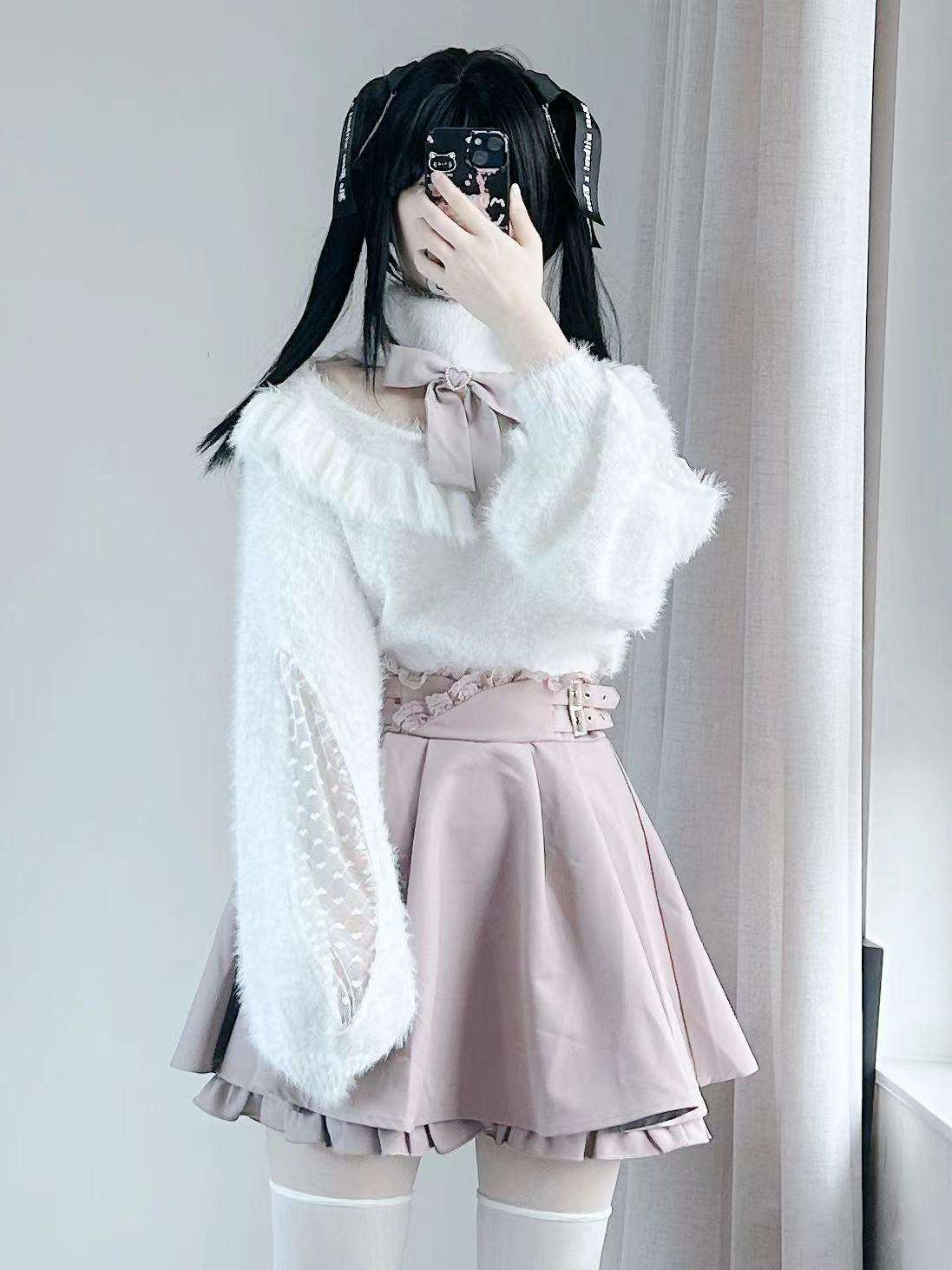 量産型/参戦服/推し活 ペチコート付きの甘め3点セット