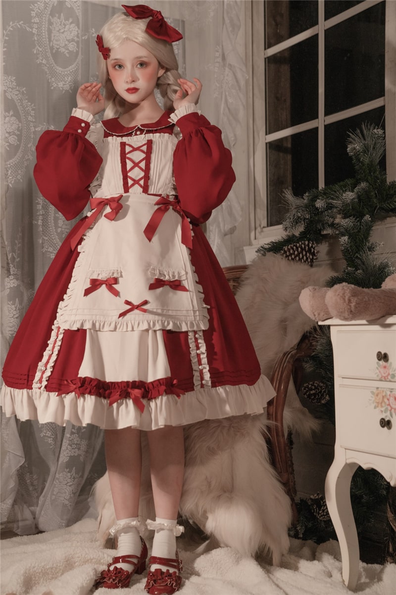 【甘ロリータ】スウィートクリームのアリスドレス ロリータファッション